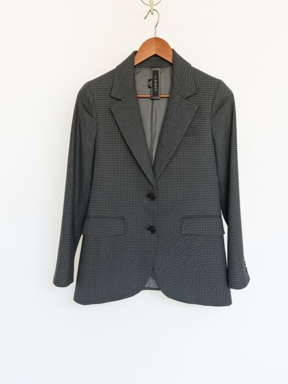 SL RIAHH Korean Plaid Houndstooth Structured Academic Blazer Jacket 55 / 4